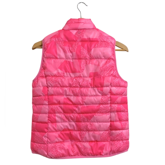 Xersion sz XL Girls Pink Camouflage Lightweight Puffer Vest - Picture 2 of 4